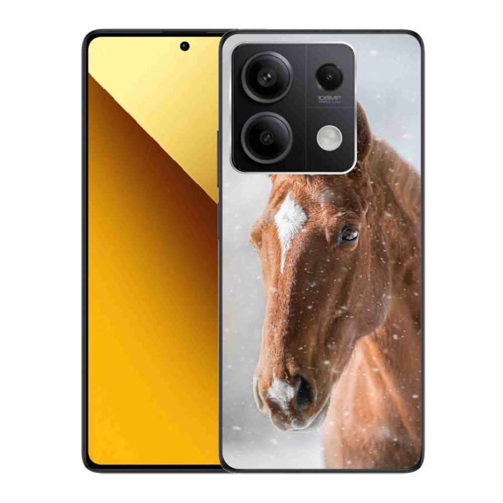 Gelový kryt mmCase na Xiaomi Redmi Note 13 5G - hnědý kůň 2