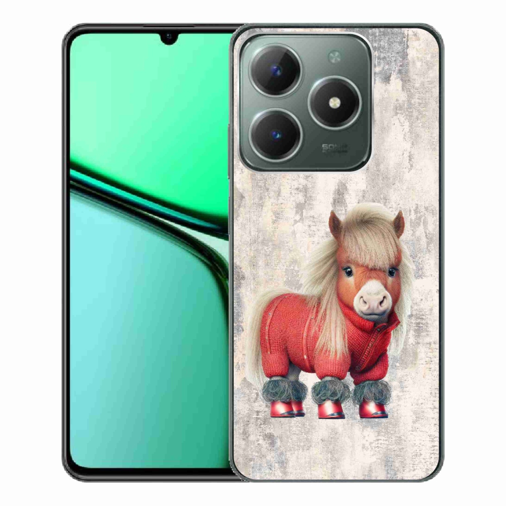 Gelový kryt mmCase na Realme C61 - poník ve svetru