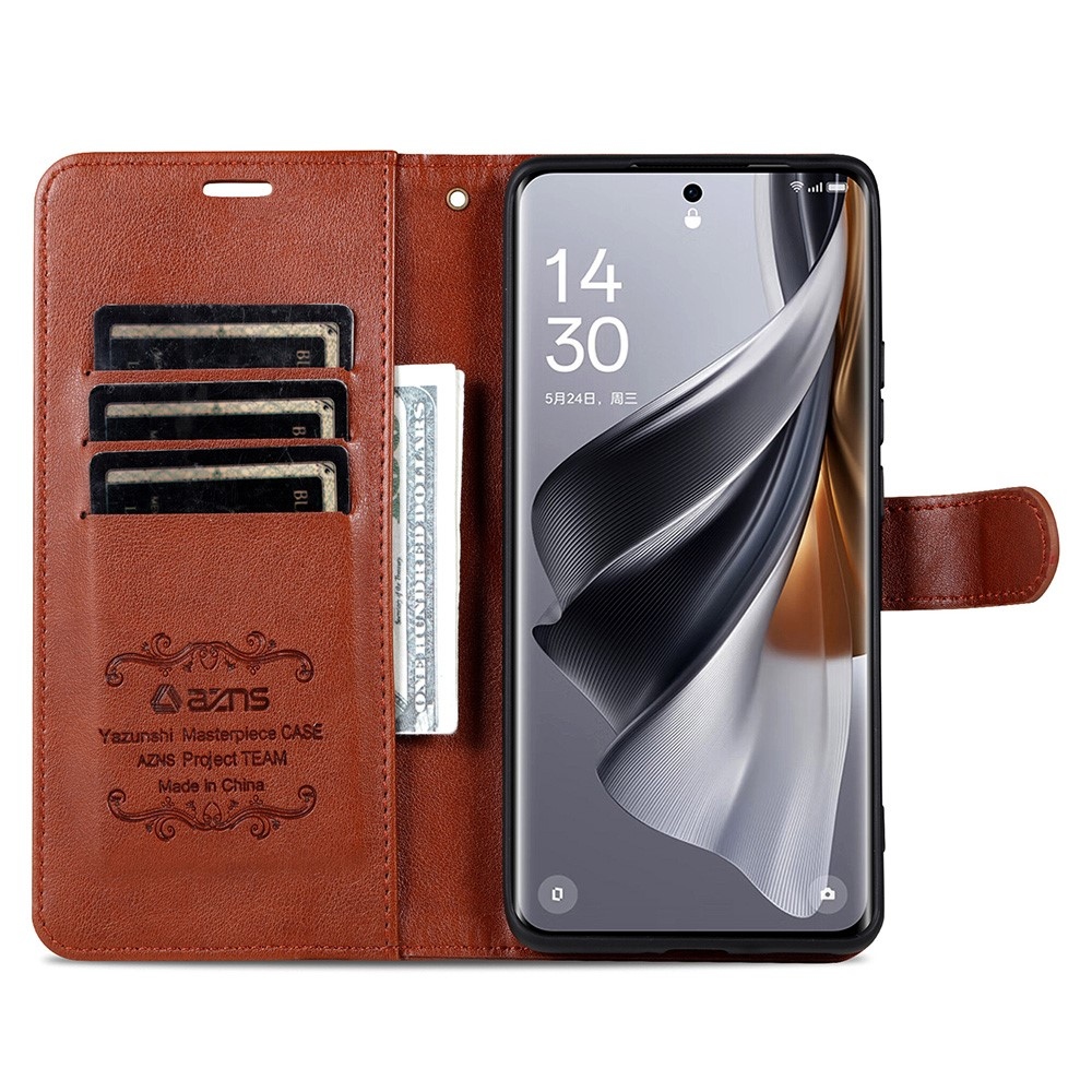 AZNS knížkové pouzdro na Samsung Galaxy S25 Ultra - hnědé