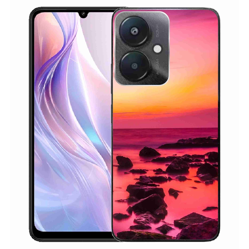 Gelový kryt mmCase na Xiaomi Redmi 13C 5G - moře a záře