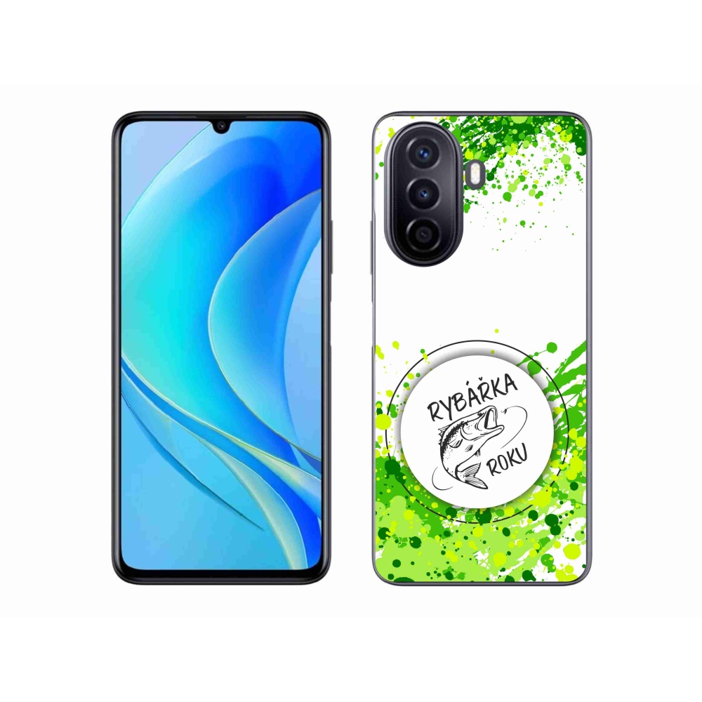 Gelový kryt mmCase na Huawei Nova Y70 - rybářka roku bílé pozadí