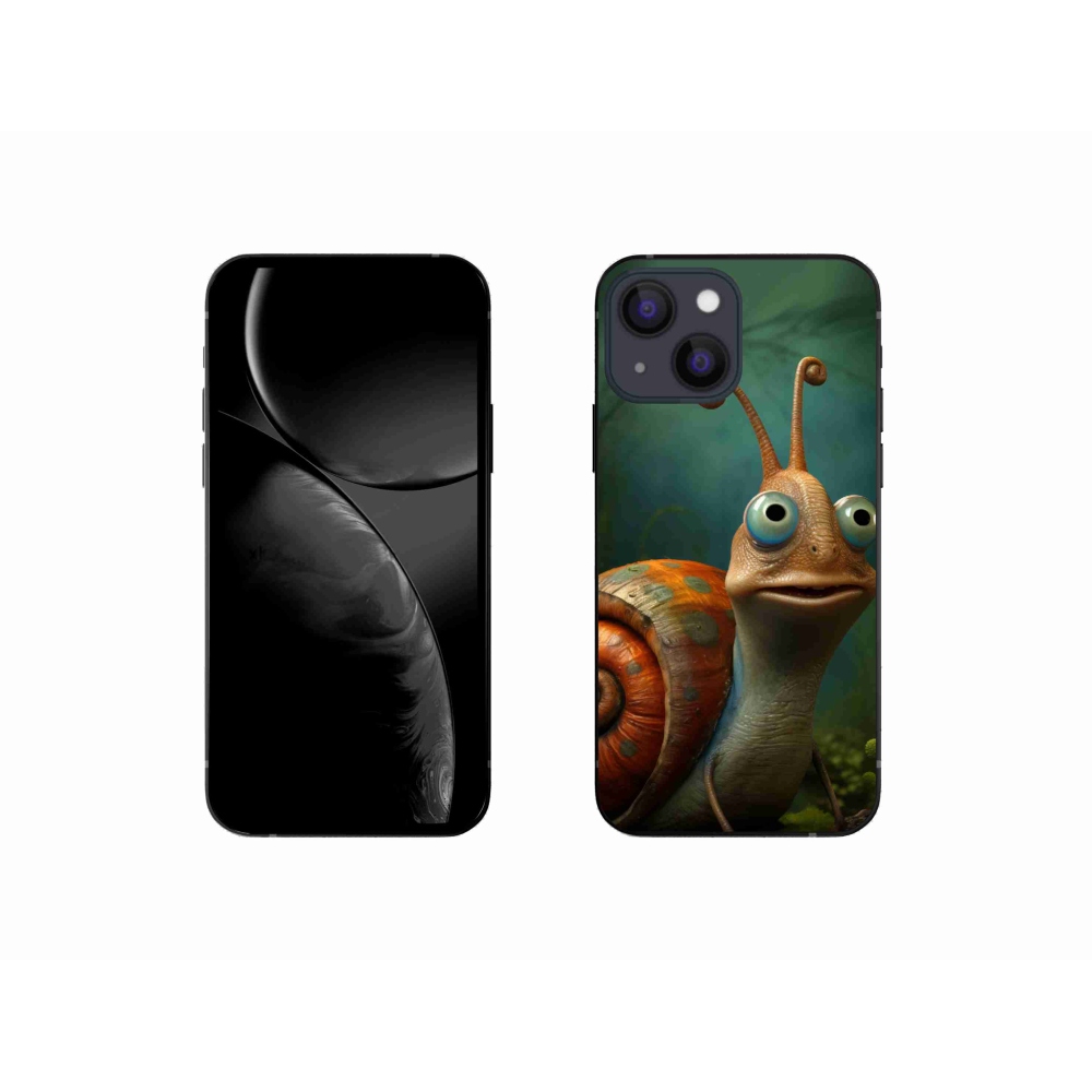 Gelový kryt mmCase na iPhone 13 mini - šnek