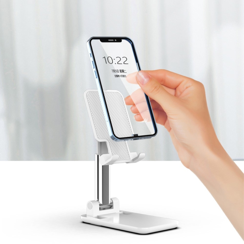 CCT skládácí držák na mobil na stůl - bílý