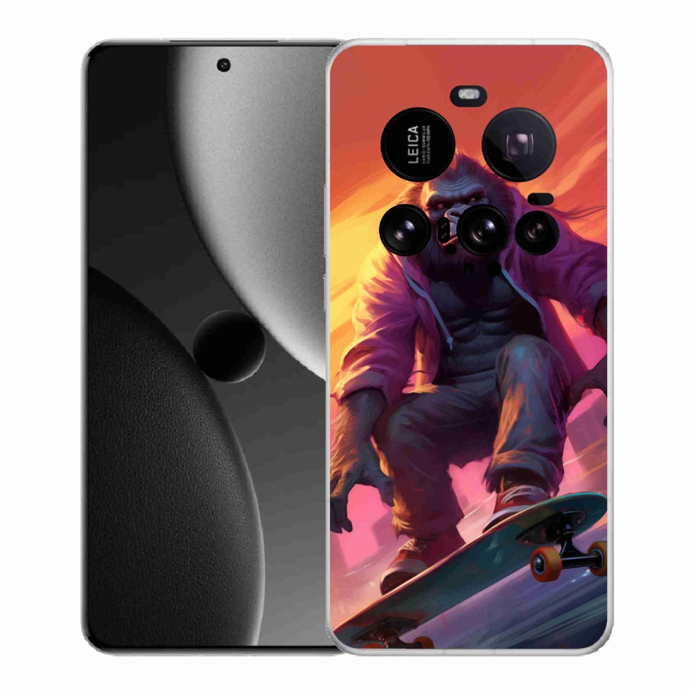Gelový kryt mmCase na Xiaomi 15 Ultra - gorila na skateboardu