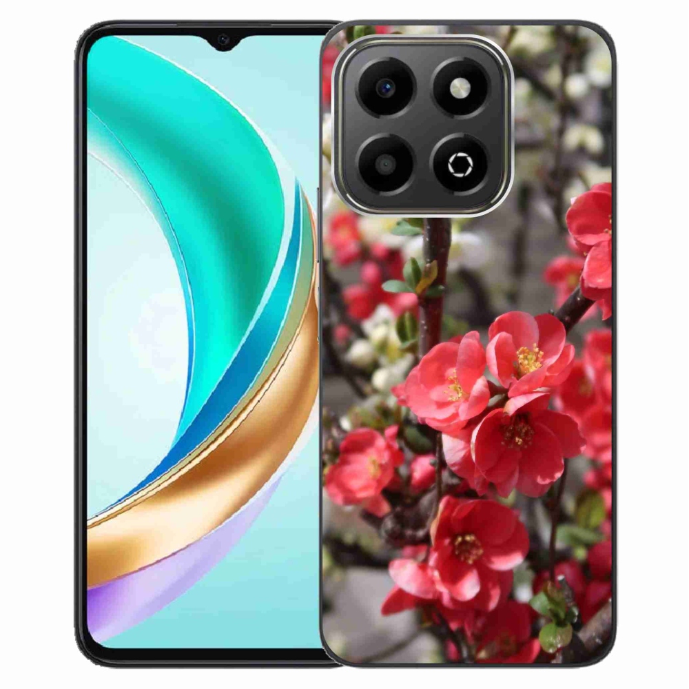 Gelový kryt mmCase na Honor X6b - červené květy