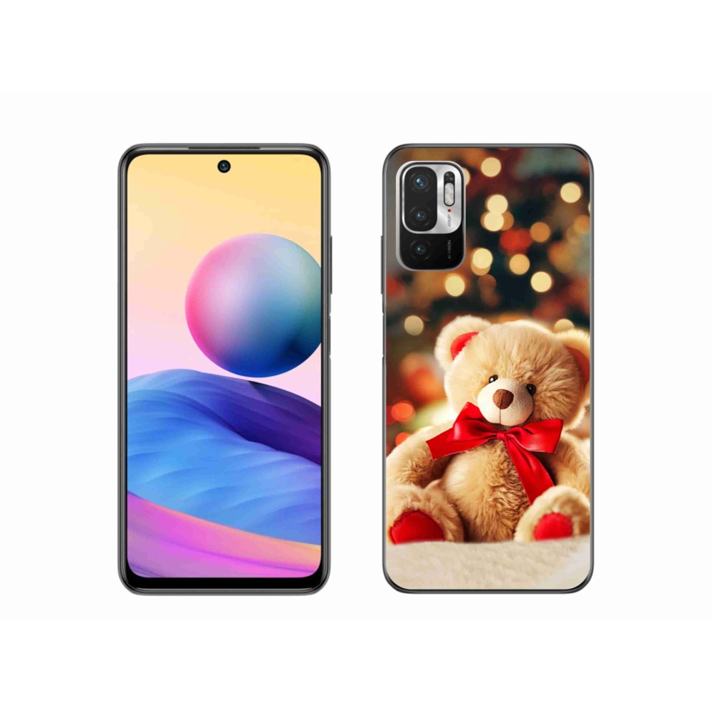 Gelový kryt mmCase na Xiaomi Redmi Note 10 5G - plyšový medvídek