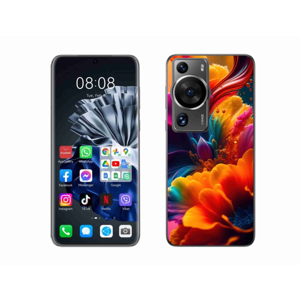 Gelový kryt mmCase na Huawei P60 Pro - abstraktní motiv 2