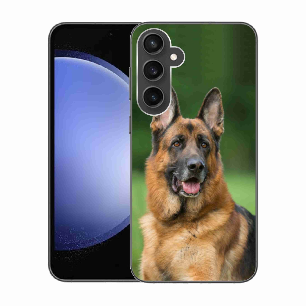 Gelový kryt mmCase na Samsung Galaxy S23 FE - německý ovčák