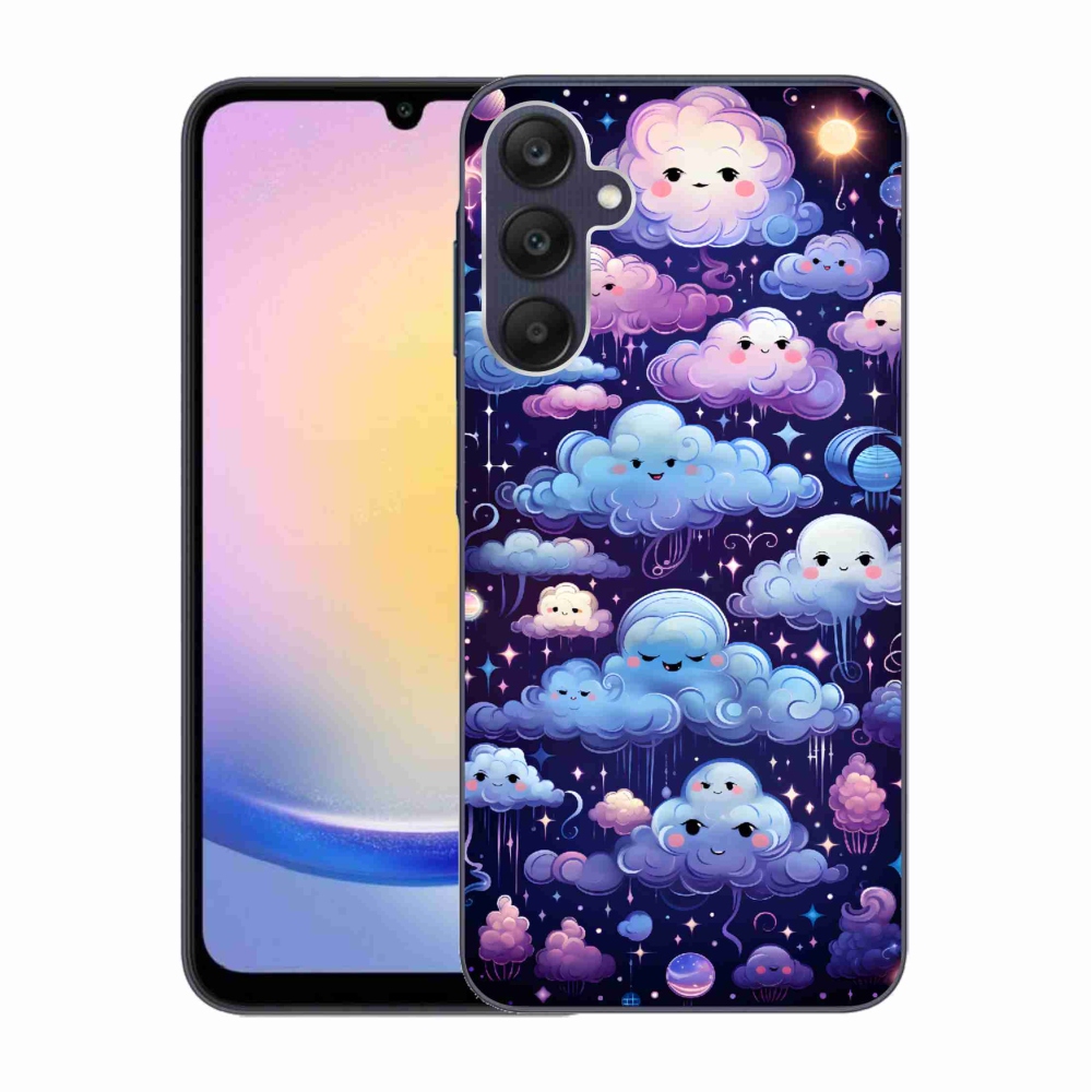 Gelový kryt mmCase na Samsung Galaxy A25 5G - mráčky