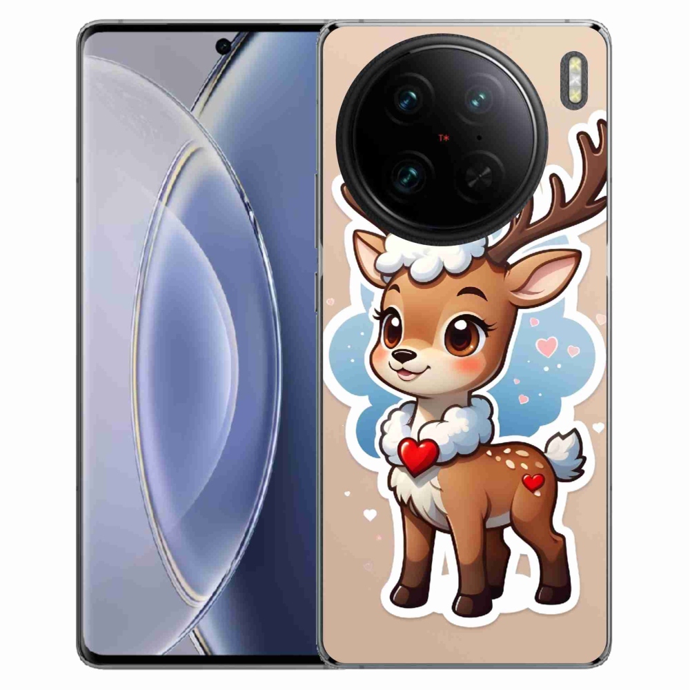Gelový kryt mmCase na Vivo X90 Pro - kreslený sob