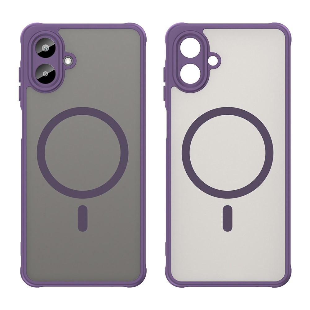 Case matný gelový obal s MagSafe na Samsung Galaxy A07 4G - fialový