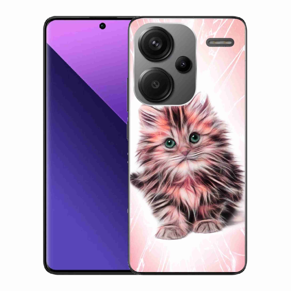 Gelový kryt mmCase na Xiaomi Redmi Note 13 Pro+ 5G - roztomilé kotě