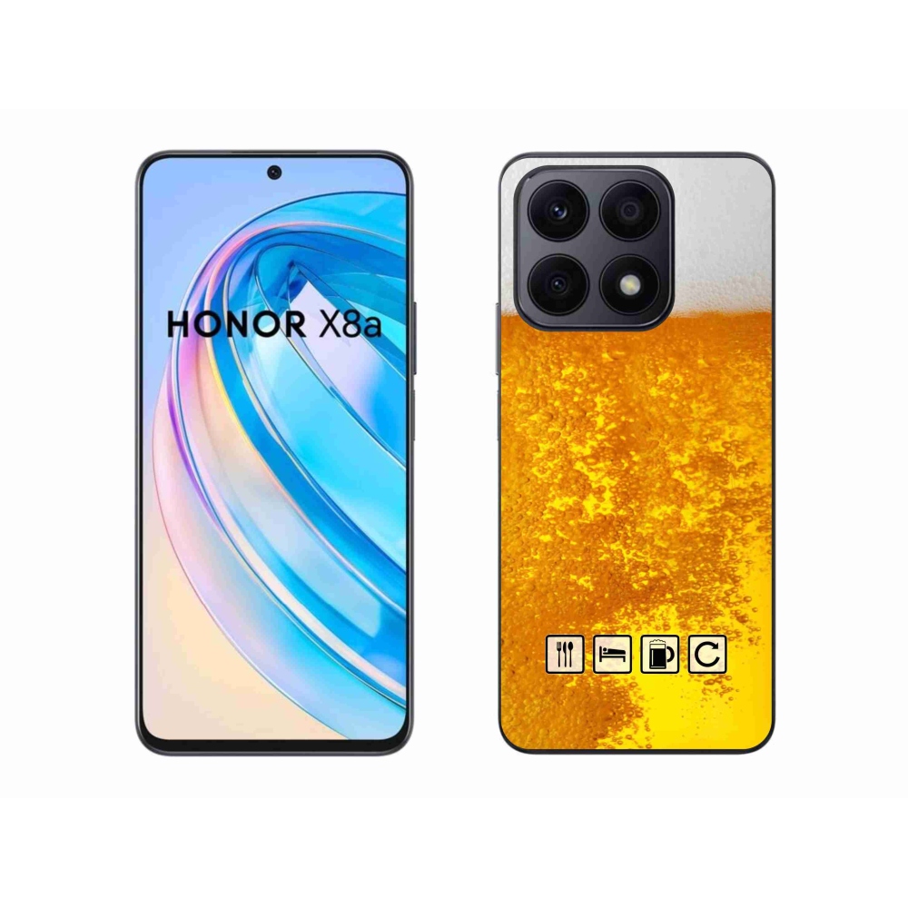 Gelový kryt mmCase na Honor X8a - pivní motiv 3