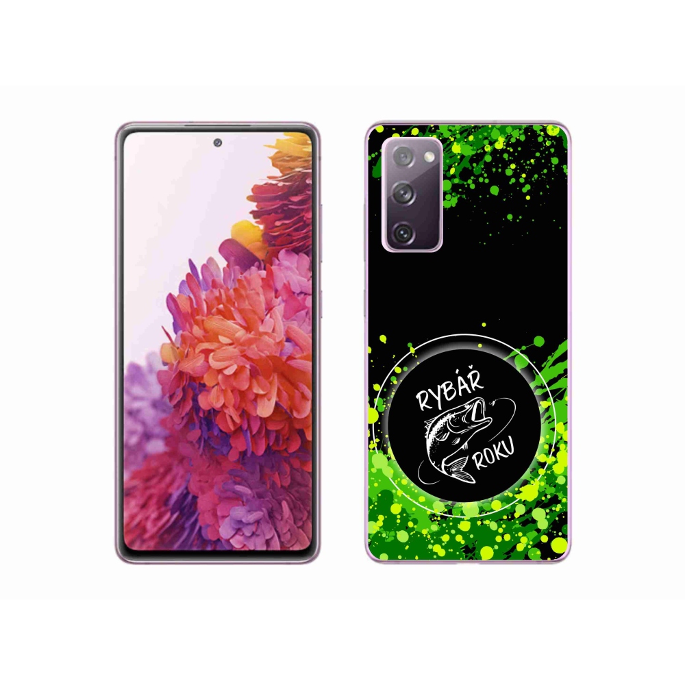 Gelový kryt mmCase na Samsung Galaxy S20 FE - rybář roku černé pozadí