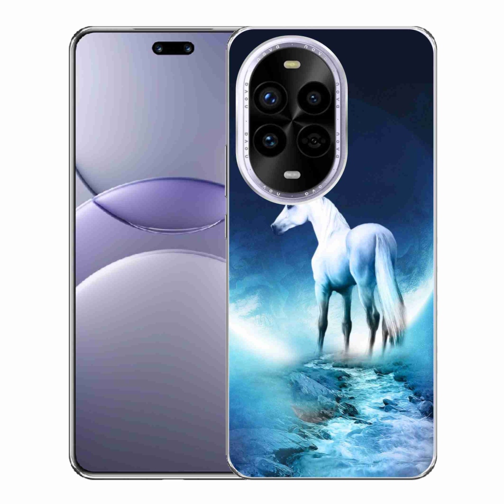 Gelový kryt mmCase na Huawei Nova 13 Pro 5G - bílý jednorožec