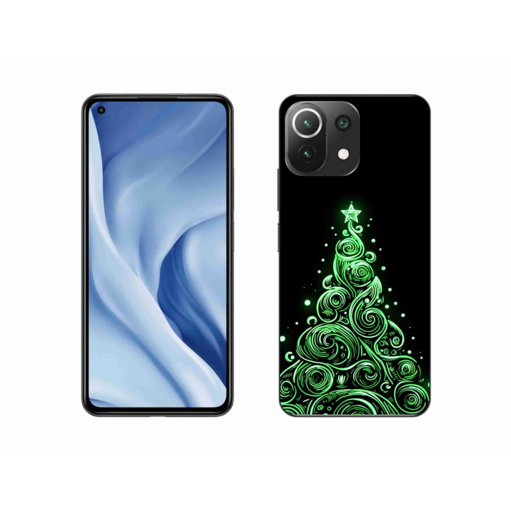 Gelový kryt mmCase na Xiaomi Mi 11 Lite 4G/5G - neonový vánoční stromek 3