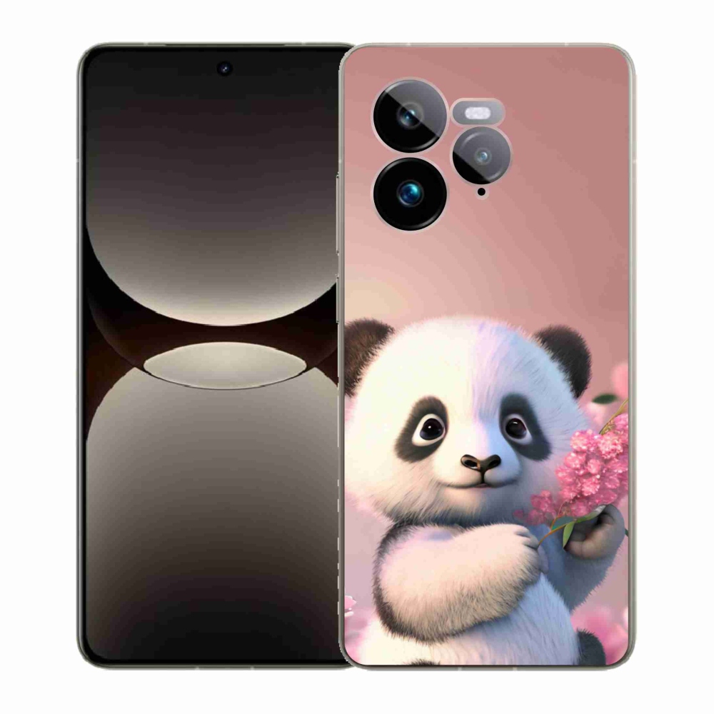 Gelový kryt mmCase na Realme GT 7 Pro 5G - roztomilá panda