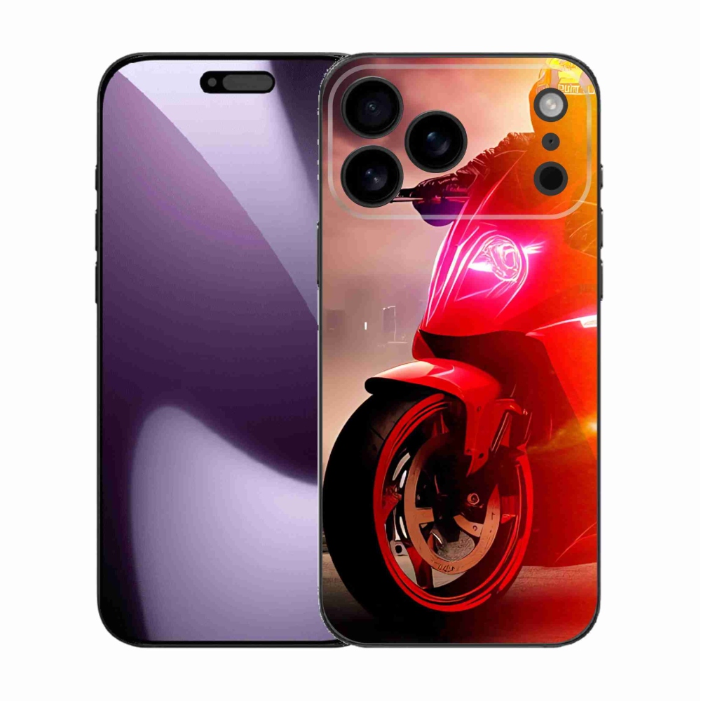 Gelový kryt mmCase na iPhone 17 Pro Max - motorka