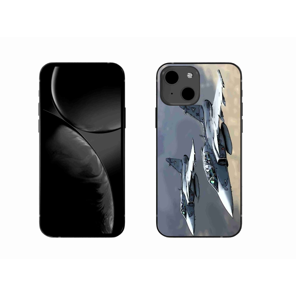 Gelový kryt mmCase na iPhone 13 6.1 - stíhačky