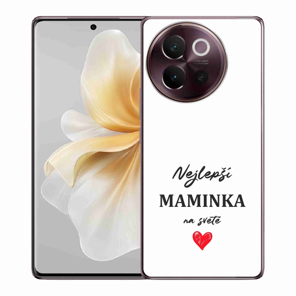 Gelový kryt mmCase na Vivo V40 Lite 5G - nejlepší maminka 1 bílé pozadí