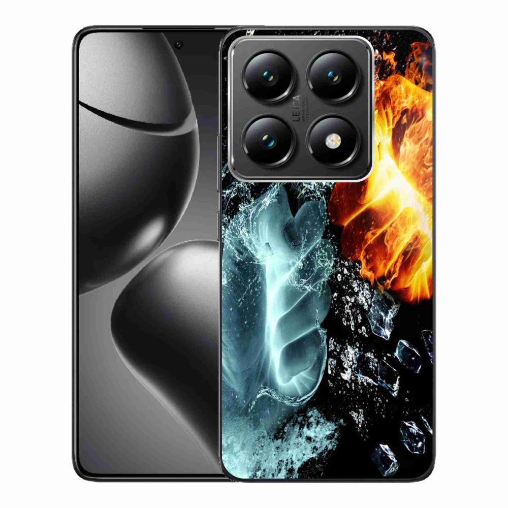 Gelový kryt mmCase na Xiaomi 14T Pro - voda a oheň