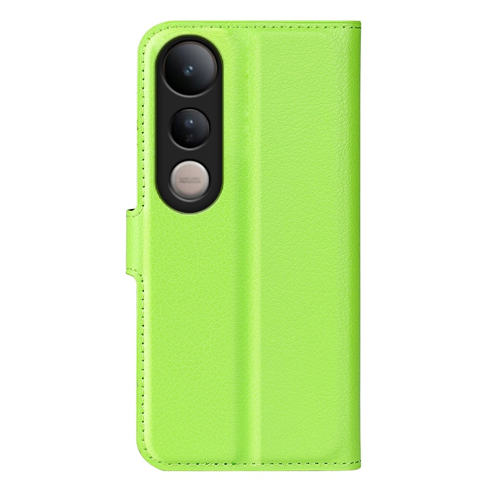 Litchi knížkové pouzdro na Vivo V50 Lite 4G/5G - zelené