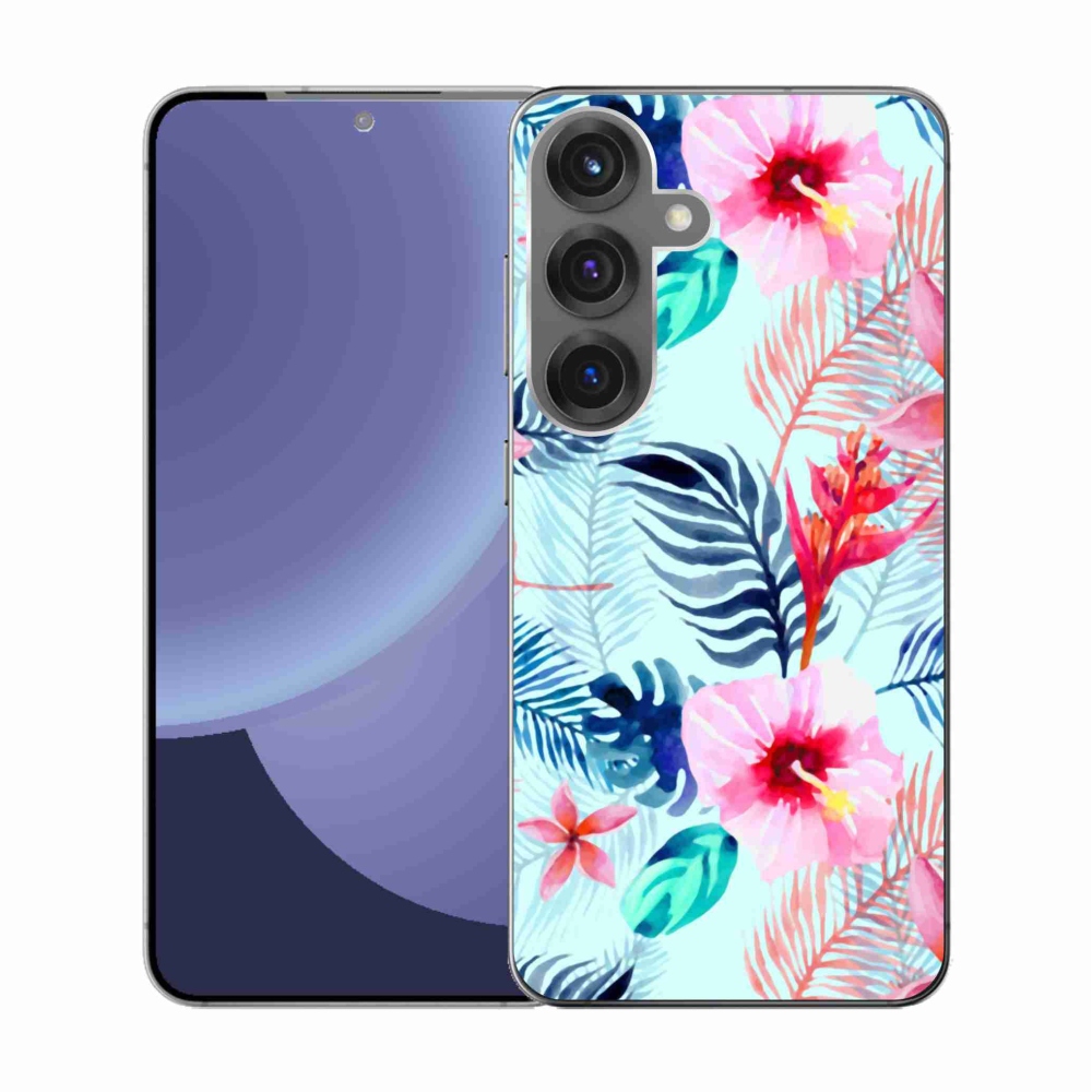 Gelový kryt mmCase na Samsung Galaxy S25 - květiny