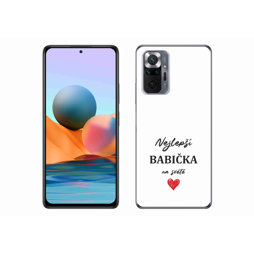 Gelový kryt mmCase na Xiaomi Redmi Note 10 Pro - nejlepší babička 1 bílé pozadí