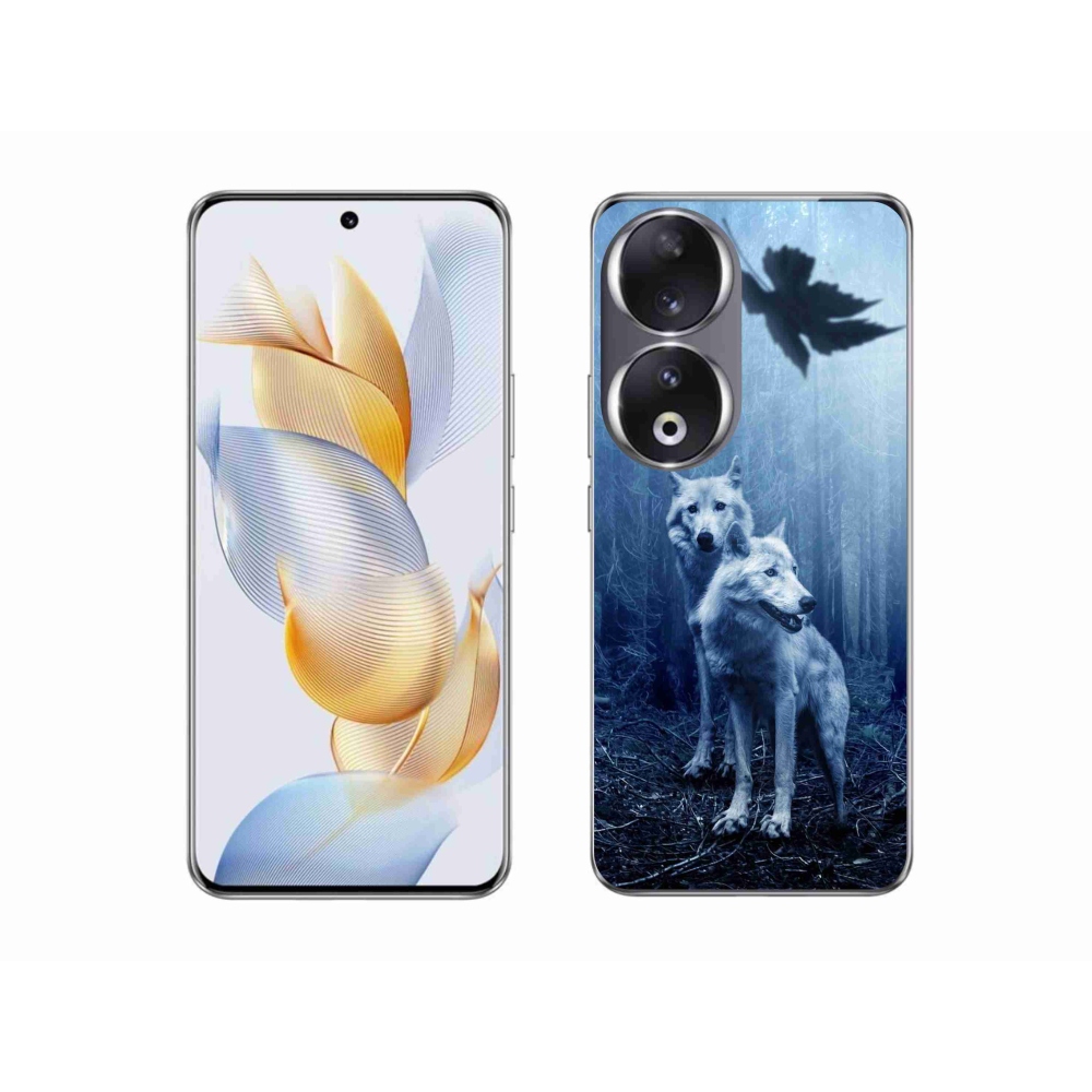 Gelový kryt mmCase na Honor 90 - vlci v lese