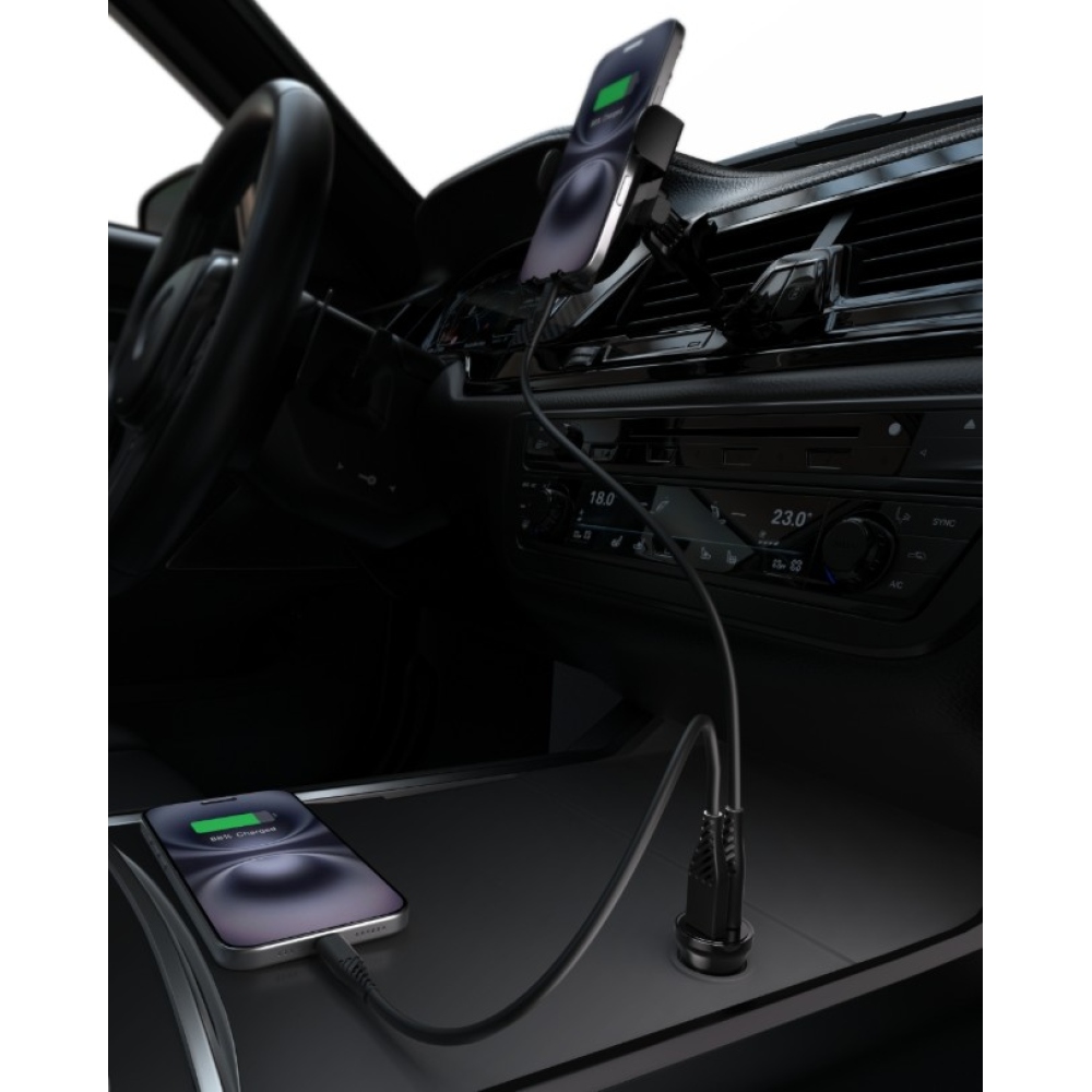 iPEAX Autonabíječka CL-01, 2,4 A, 2x USB-A - černá