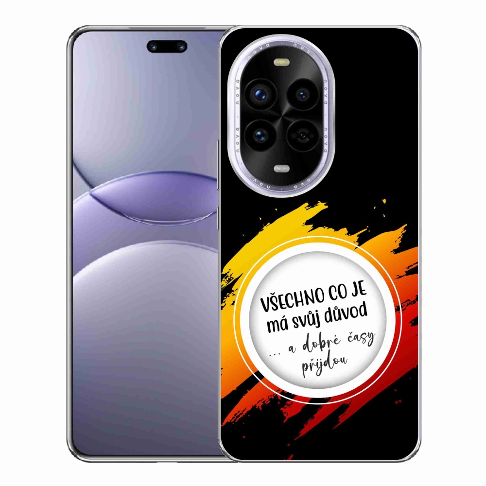 Gelový kryt mmCase na Huawei Nova 13 Pro 5G - citát 3 černé pozadí