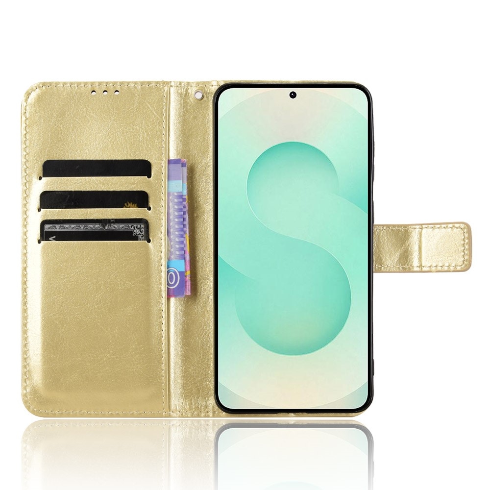 Crazy knížkové pouzdro na Samsung Galaxy S25 Edge - zlaté
