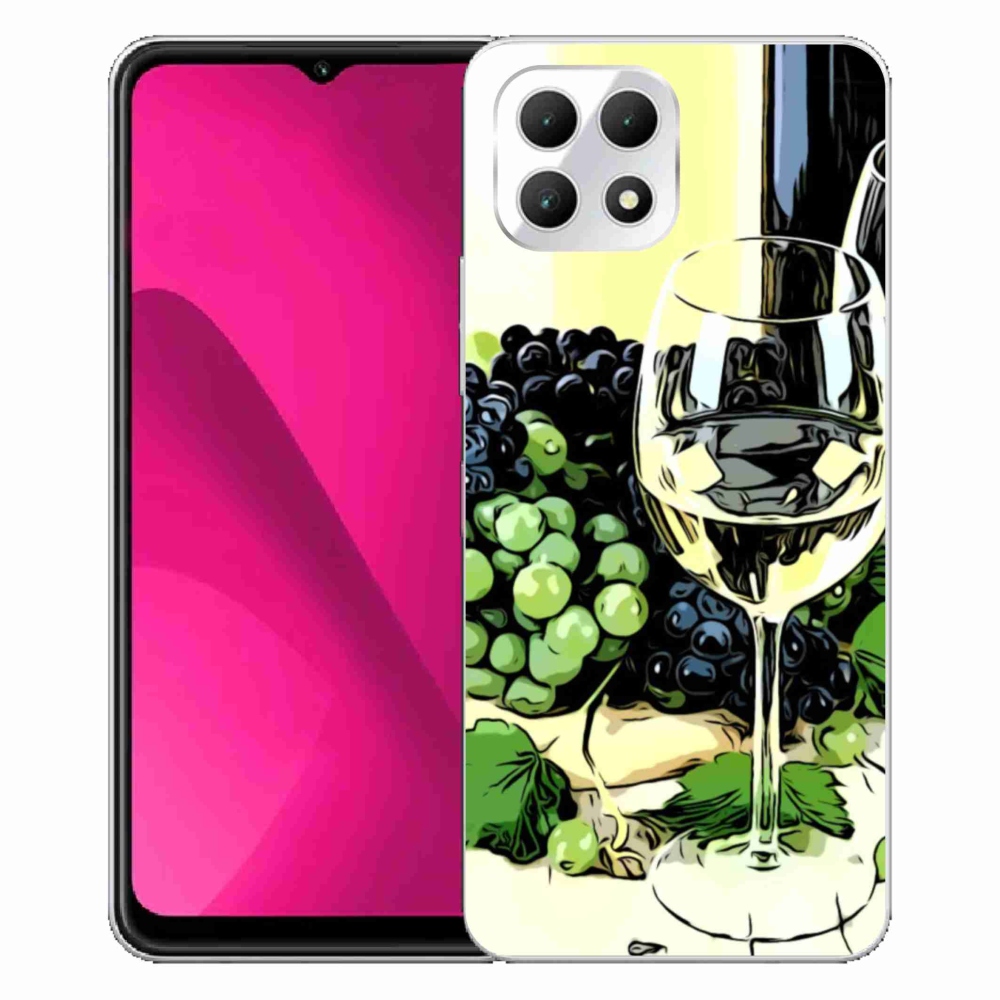 Gelový kryt mmCase na T-Mobile T Phone 2 - sklenka vína