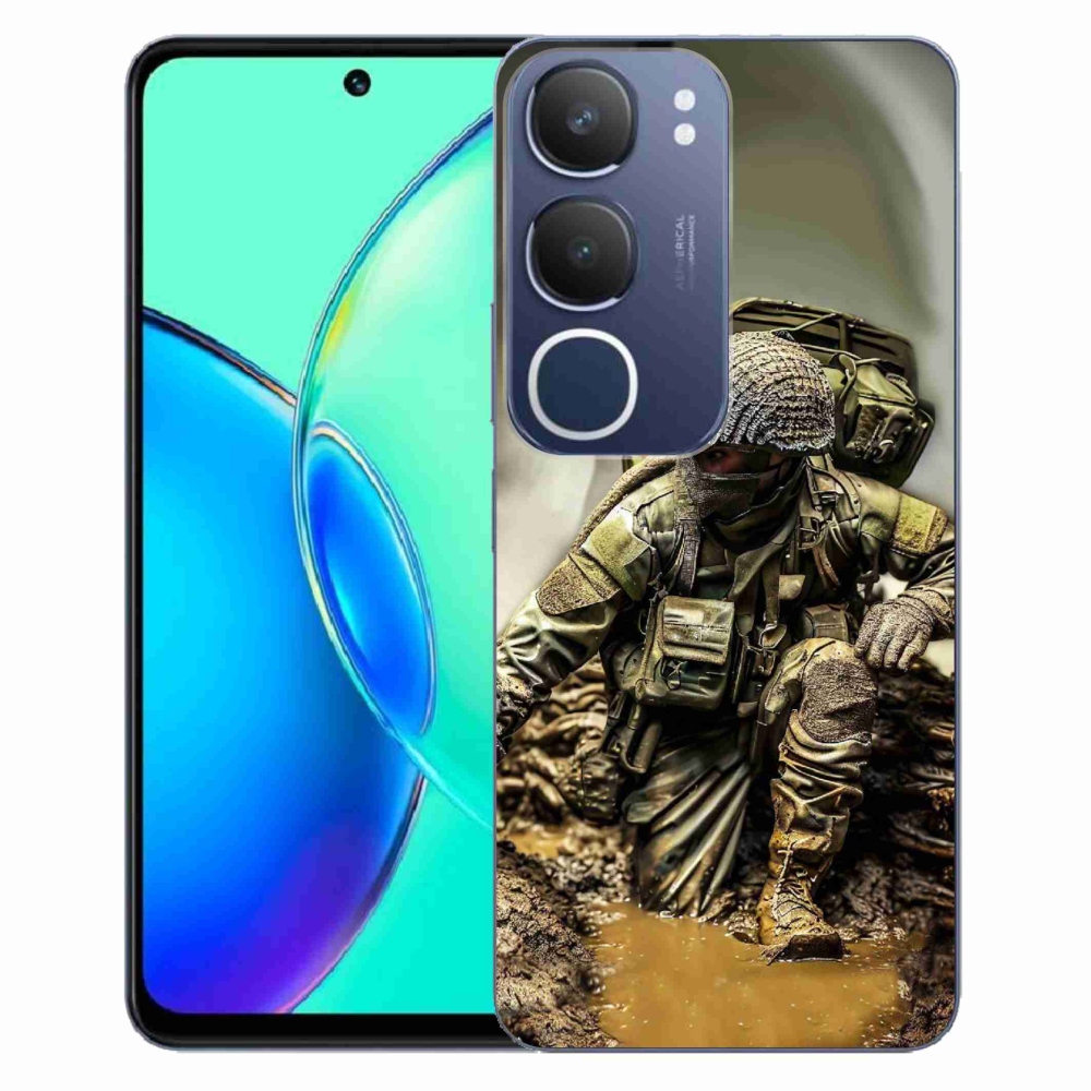 Gelový kryt mmCase na Vivo Y19s - voják