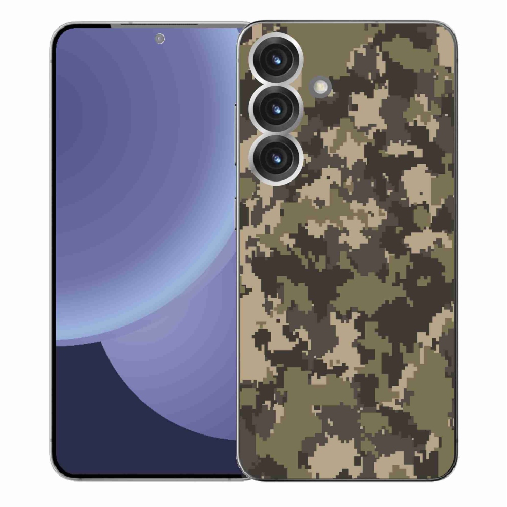 Gelový kryt mmCase na Samsung Galaxy S25+ - maskáčový vzor 12