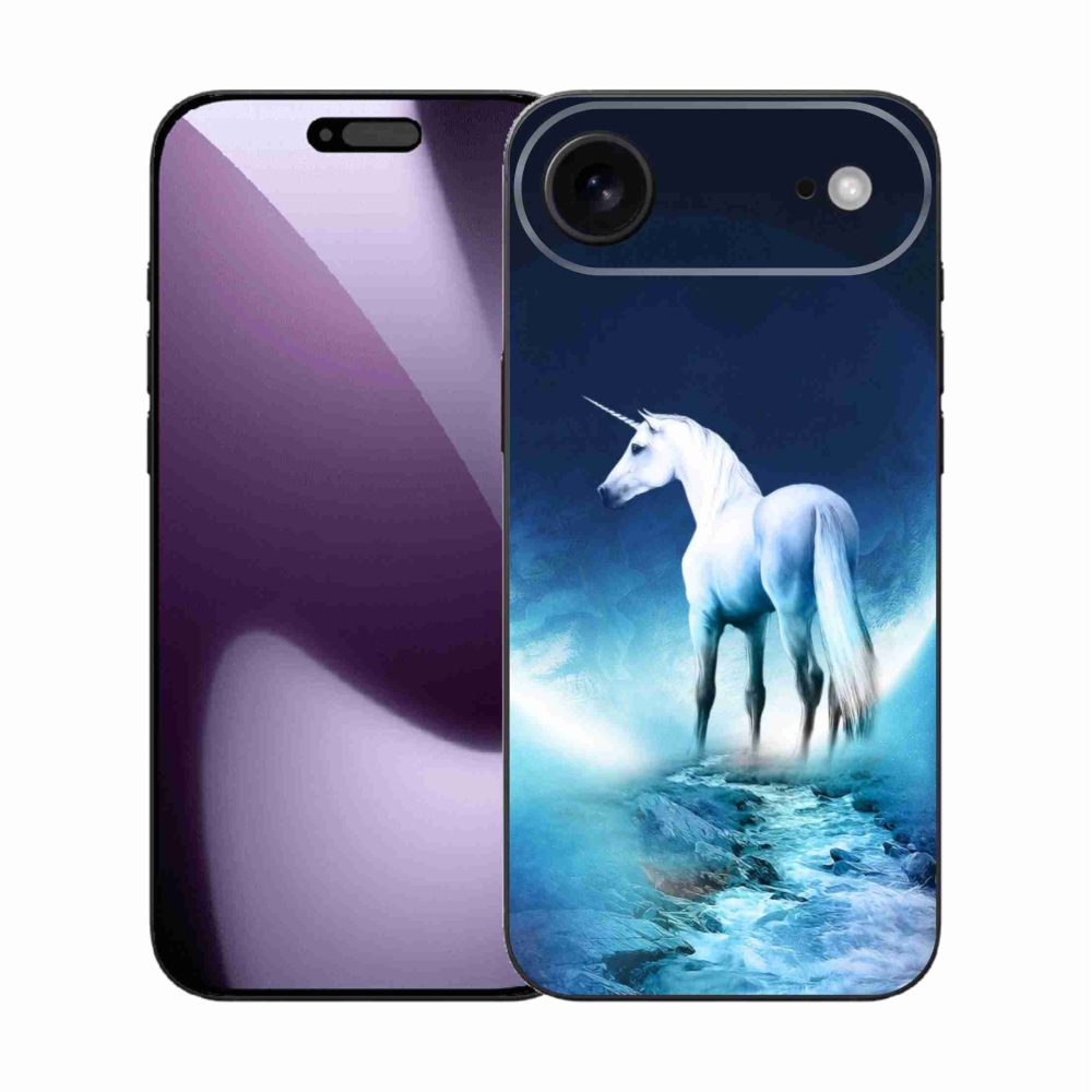 Gelový kryt mmCase na iPhone 17 Air - bílý jednorožec