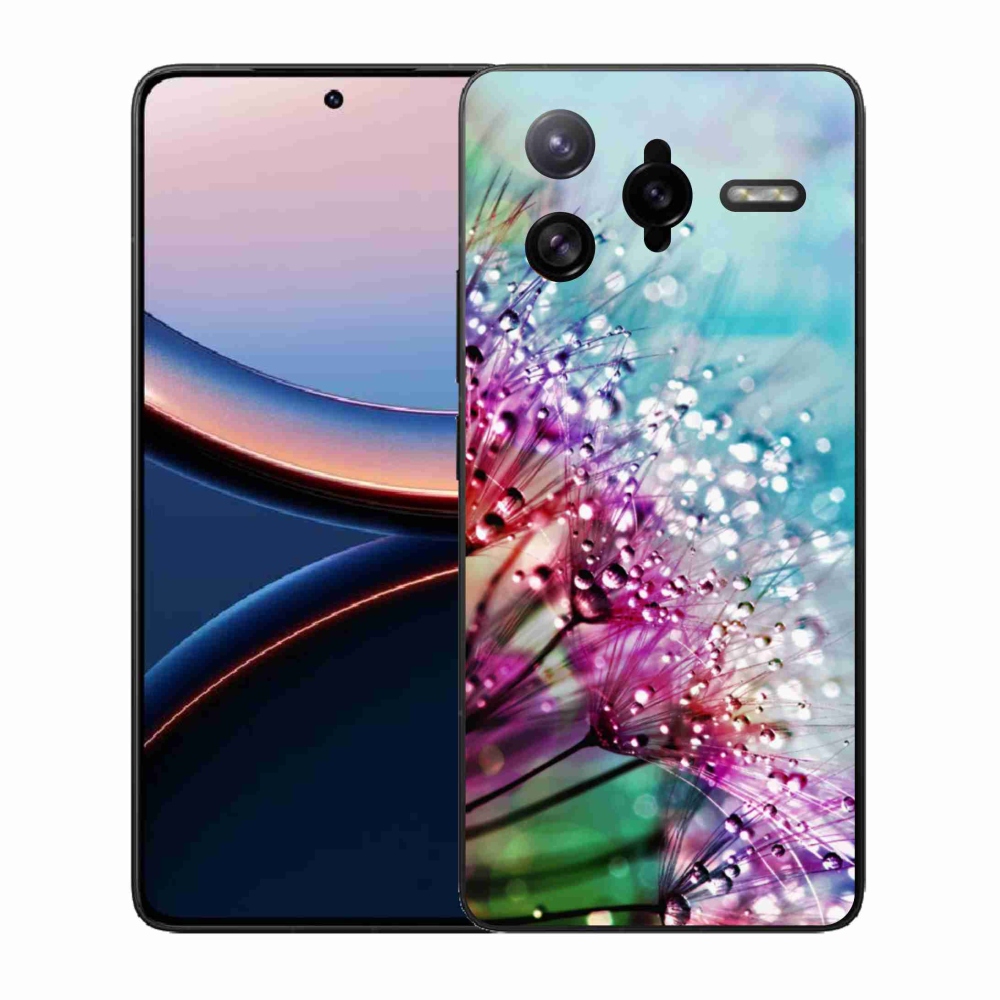 Gelový kryt mmCase na Xiaomi Poco F7 Ultra - barevné květy