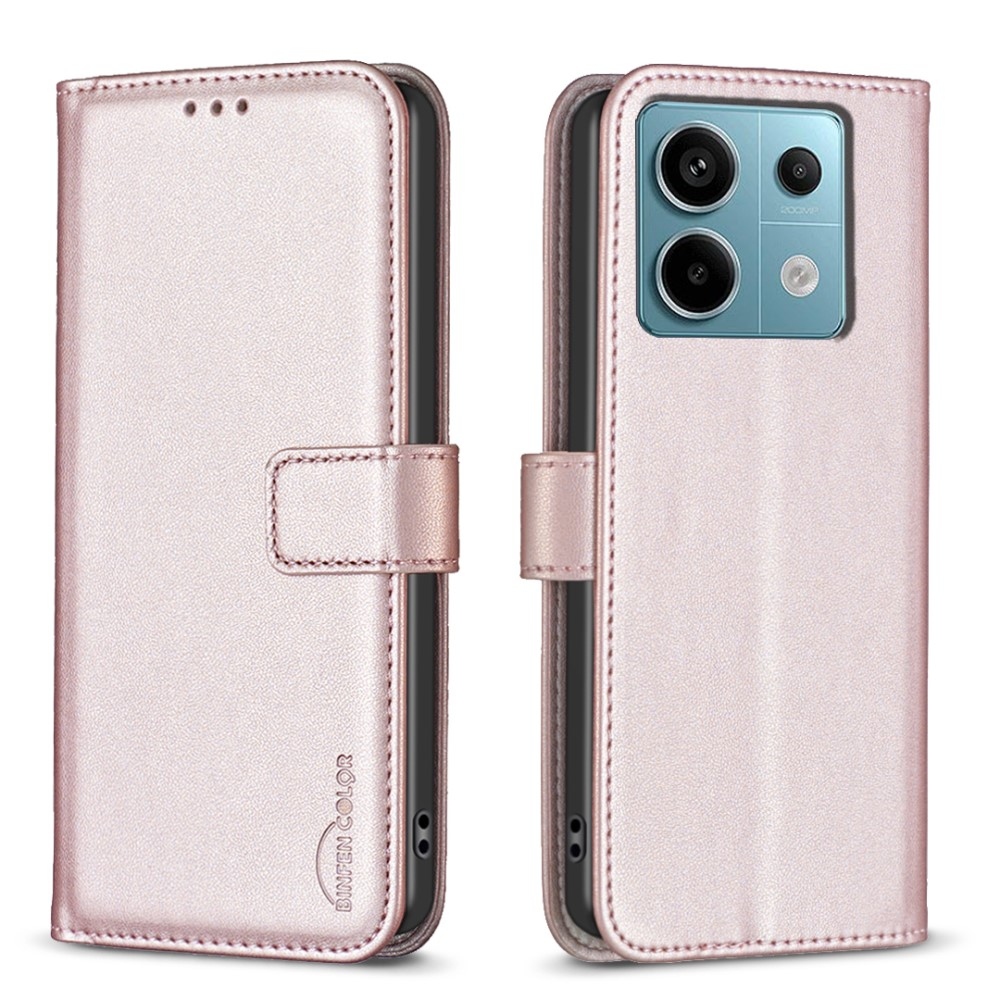 BNF knížkové pouzdro na Xiaomi Redmi Note 13 Pro 5G/Poco X6 5G - růžovozlaté