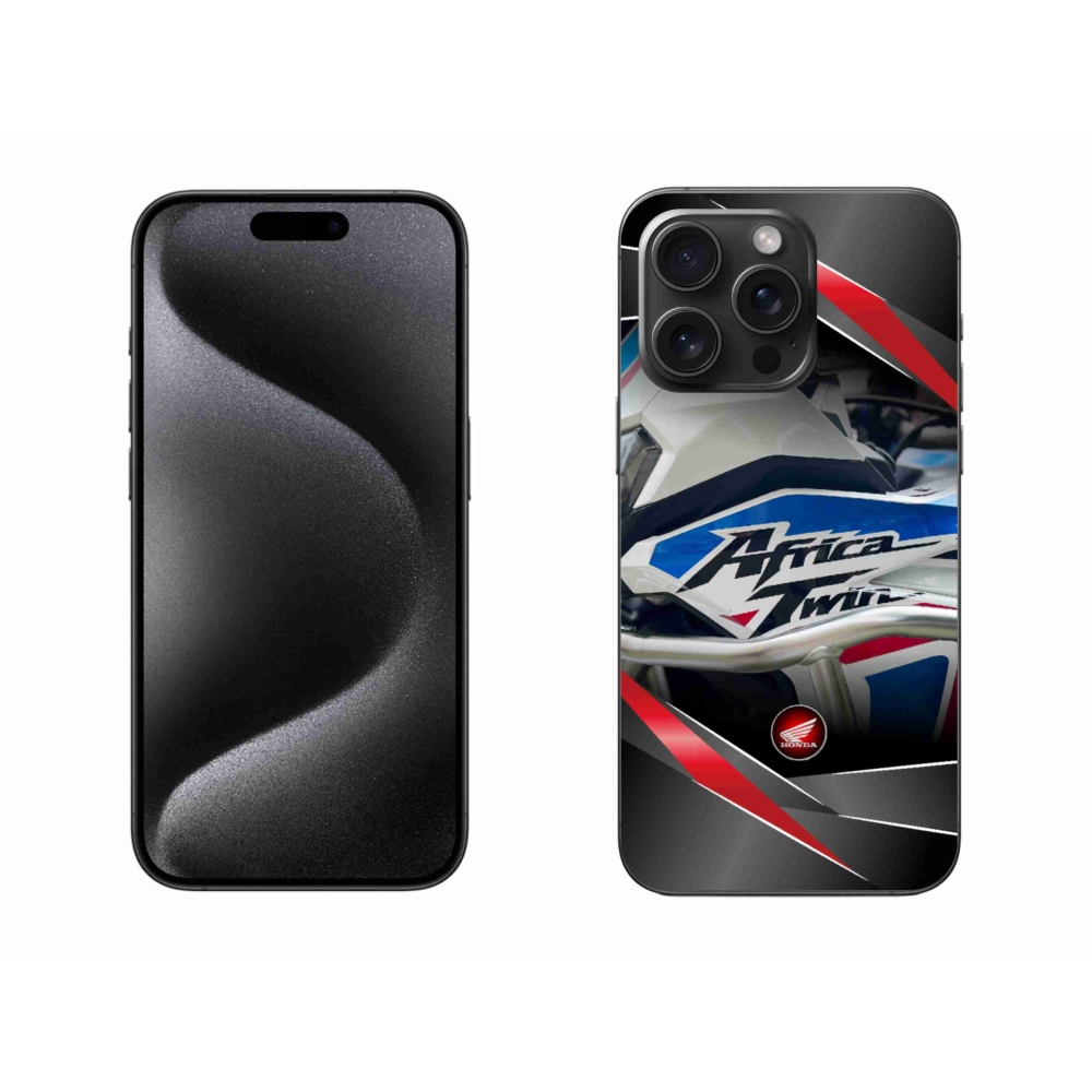 Gelový kryt mmCase na iPhone 15 Pro Max - motorka honda