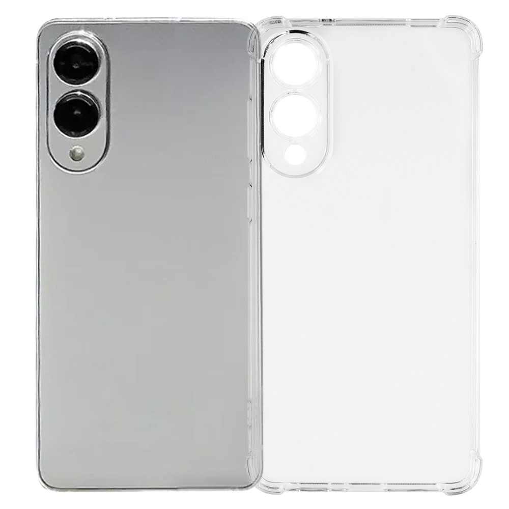 Průhledný gelový obal s vyztuženými rohy na Samsung Galaxy S25 Edge