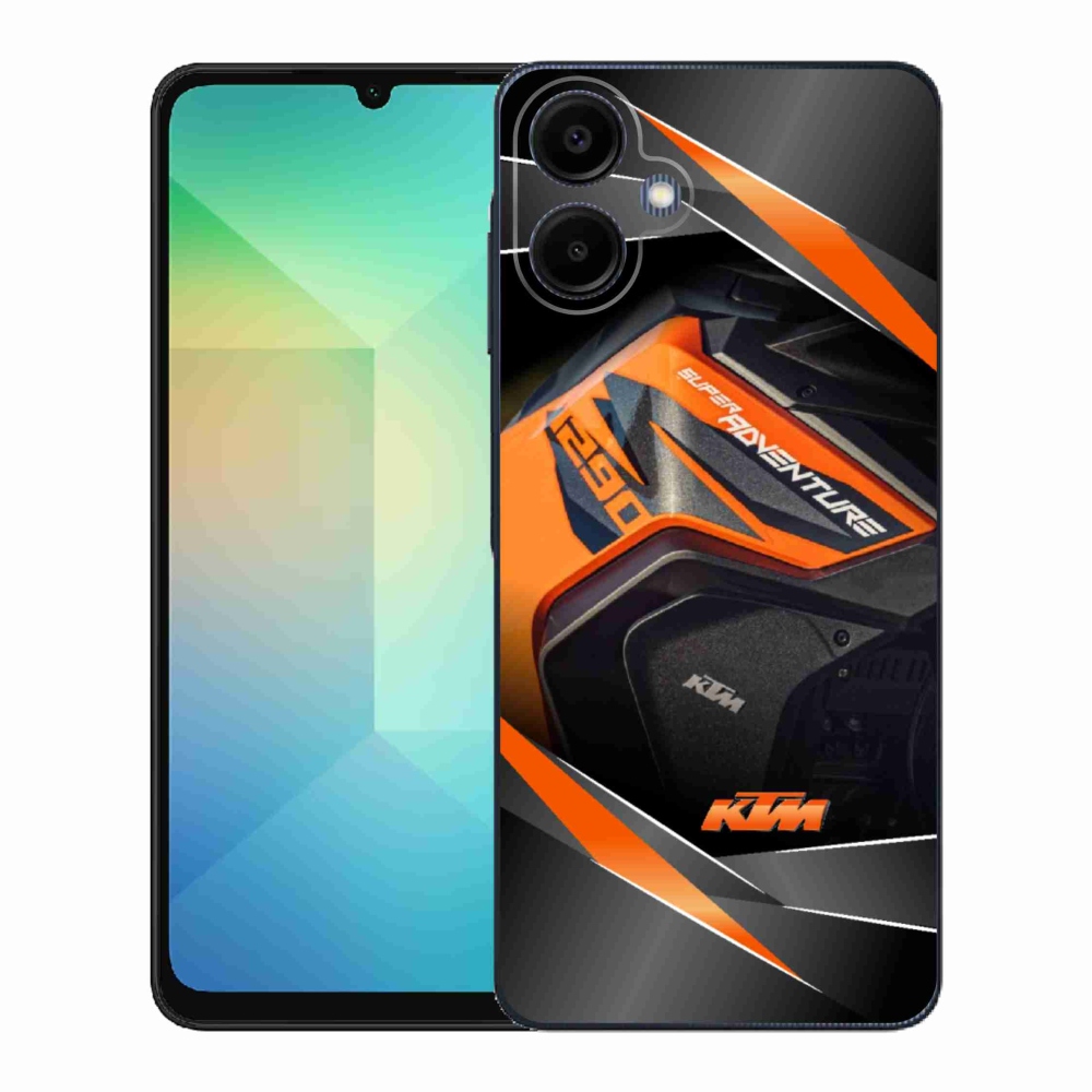 Gelový kryt mmCase na Samsung Galaxy A06 4G - motorka ktm