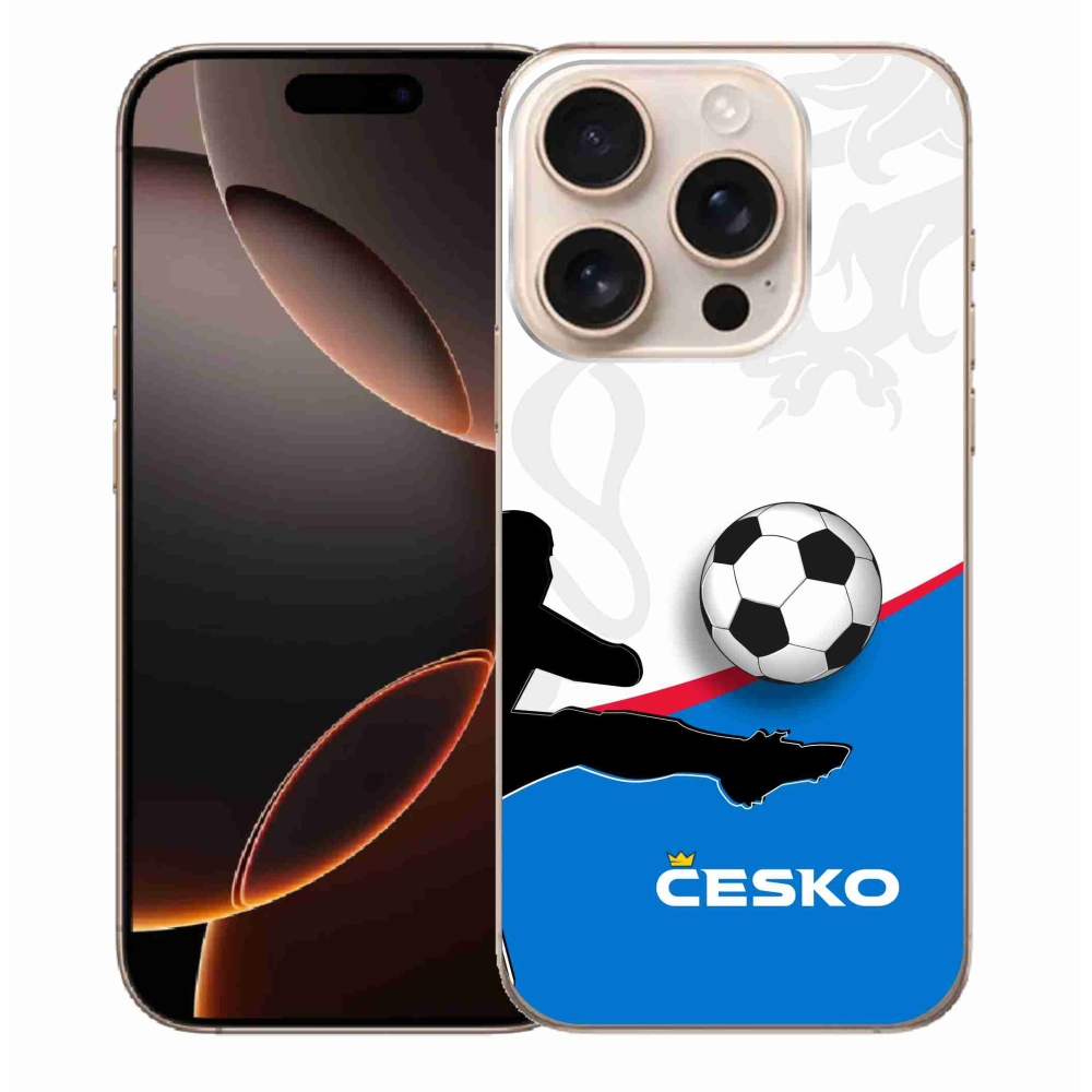 Gelový kryt mmCase na iPhone 16 Pro Max - fotbal Česko 3