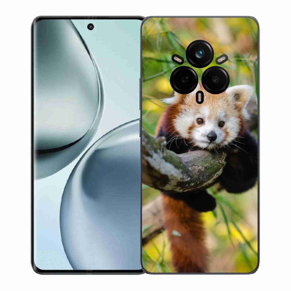 Gelový kryt mmCase na Realme 14 Pro+ 5G - panda červená