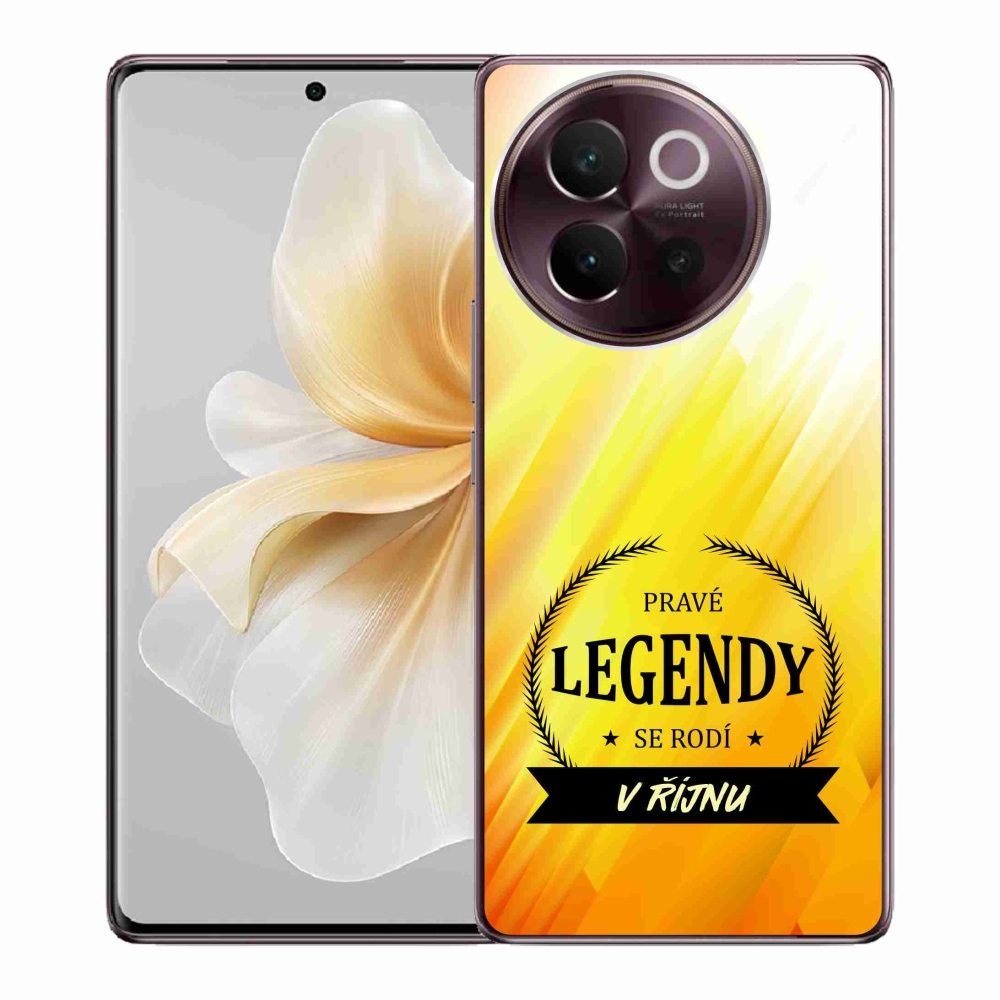 Gelový kryt mmCase na Vivo V40 Lite 5G - legendy v říjnu žluté pozadí