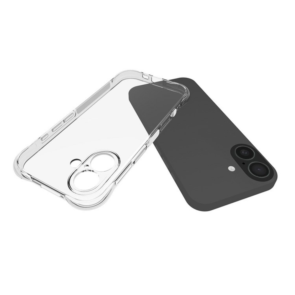 Průhledný gelový obal na mobil iPhone 17 - průhledný