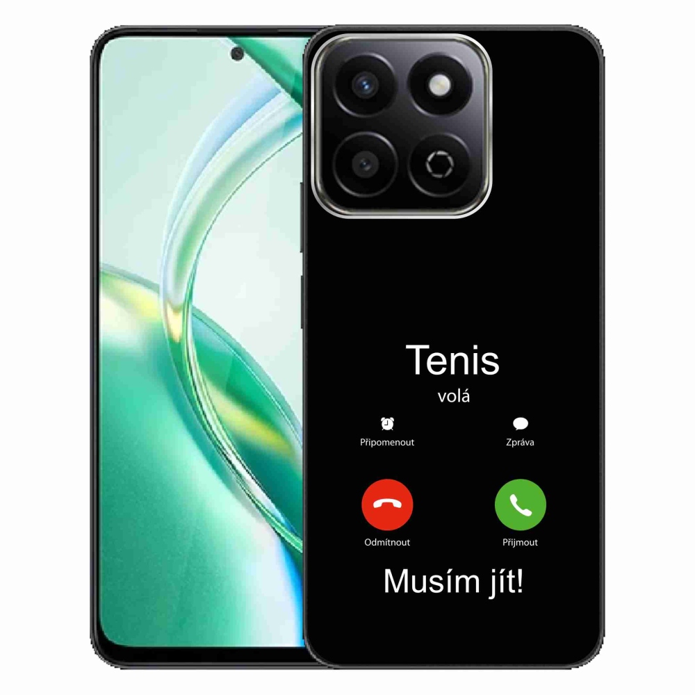 Gelový kryt mmCase na Honor 200 Smart 5G - tenis volá černé pozadí