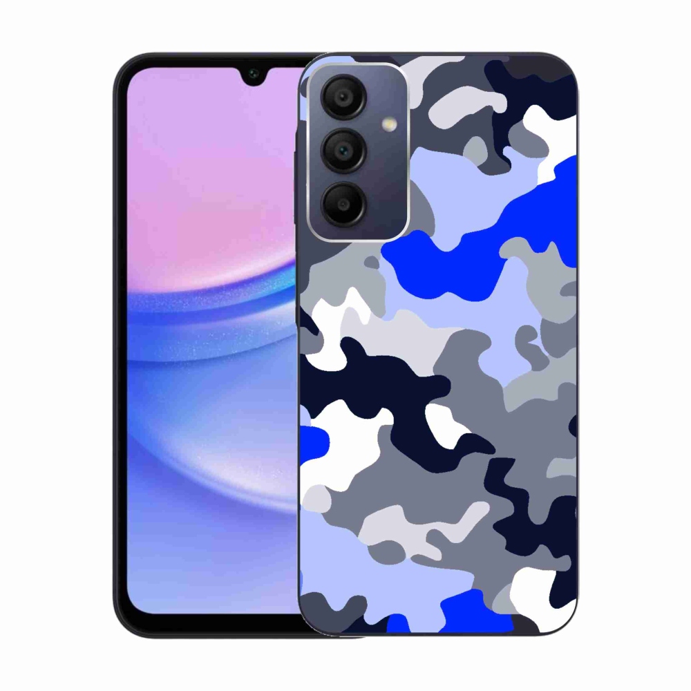 Gelový kryt mmCase na Samsung Galaxy A15 4G/5G - maskáčový vzor 8