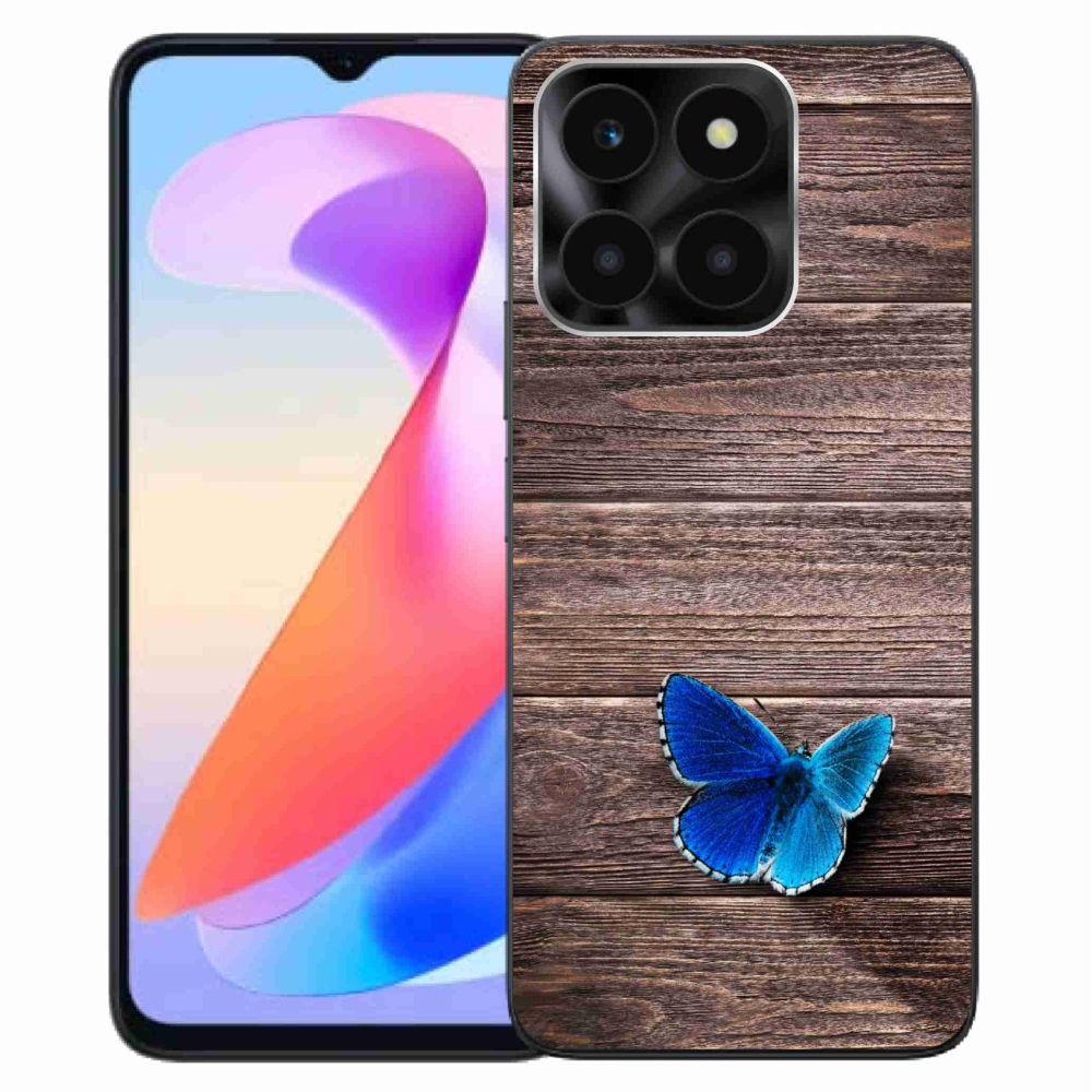 Gelový kryt mmCase na Honor X6a - modrý motýl 1