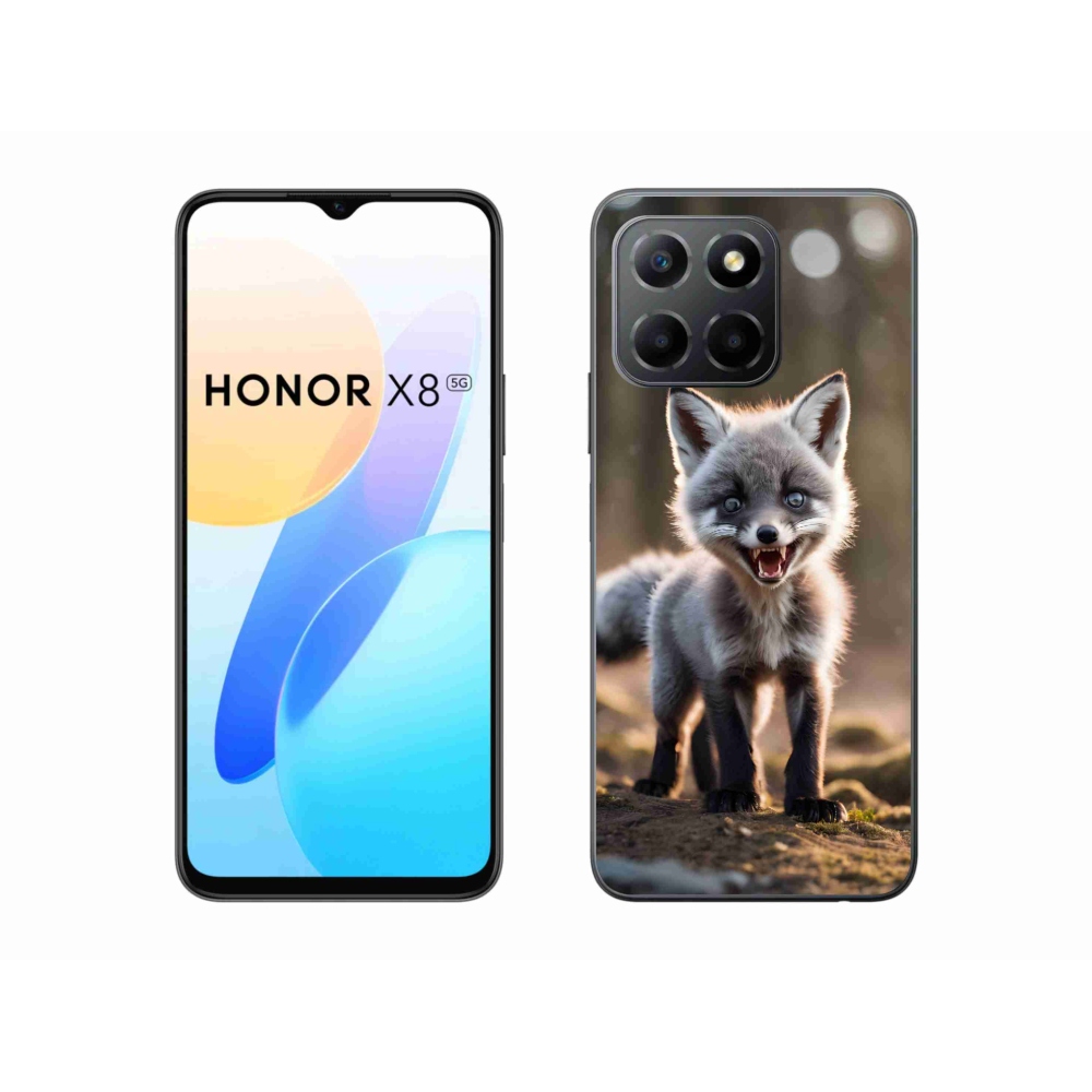 Gelový kryt mmCase na Honor X8 5G - rozzuřená liška