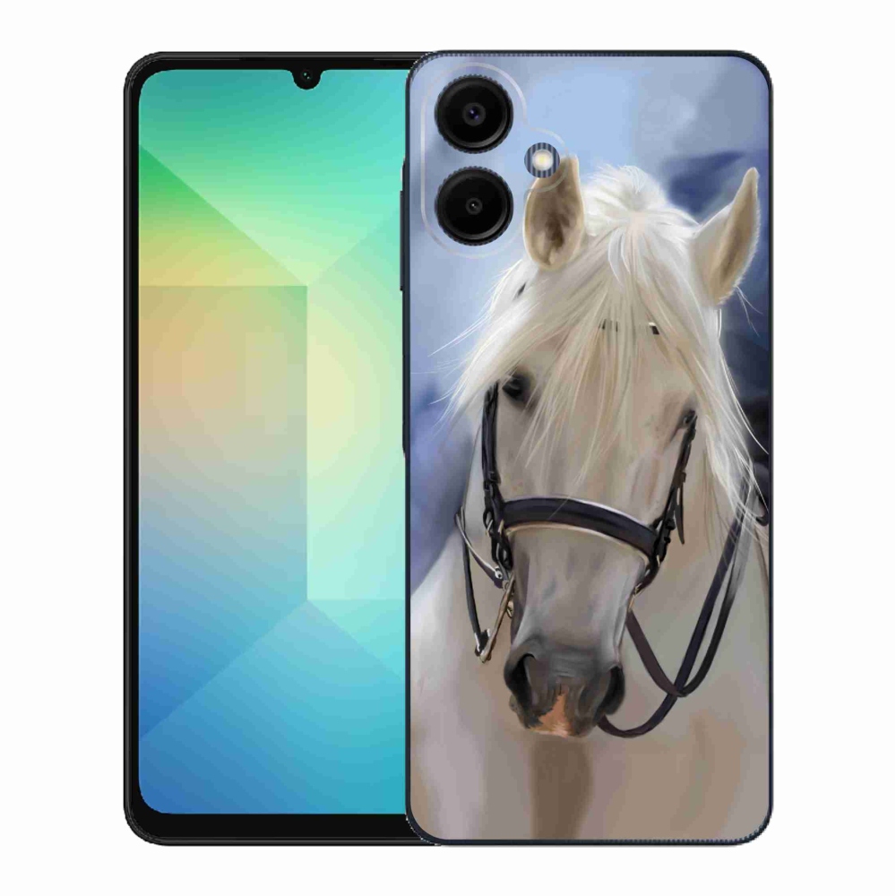 Gelový kryt mmCase na Samsung Galaxy A06 4G - bílý kůň